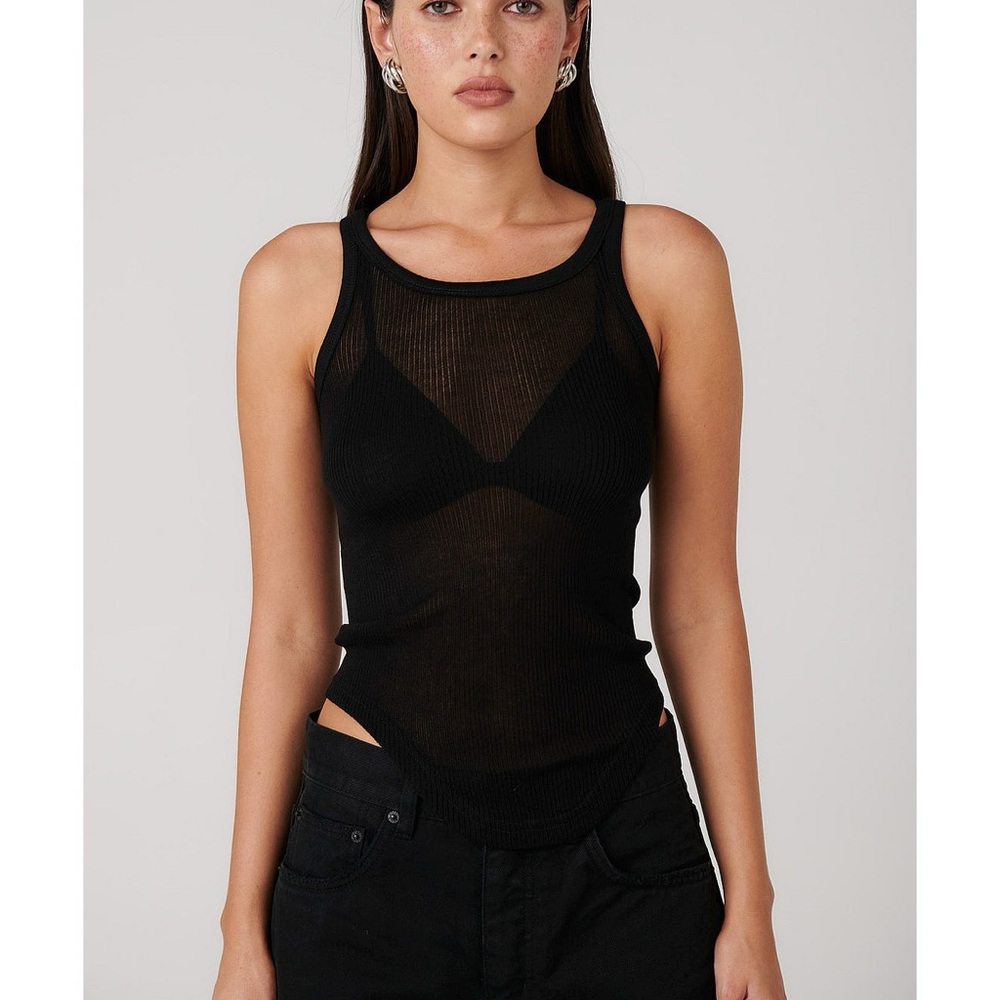 Bayse Brand black knit tank